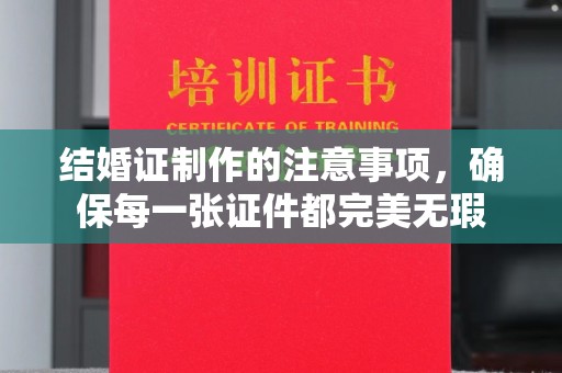 九江结婚证制作的注意事项，确保每一张证件都完美无瑕
