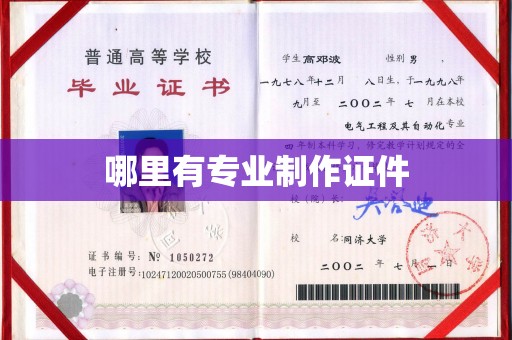 九江哪里有专业制作证件