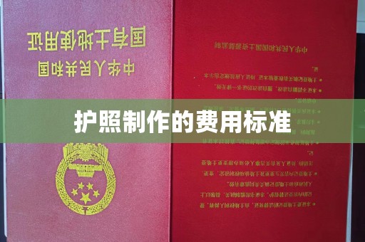 九江护照制作的费用标准