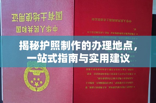 九江揭秘护照制作的办理地点，一站式指南与实用建议